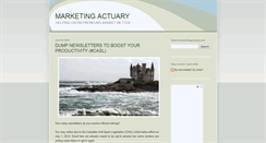 Desktop Screenshot of marketingactuary.com